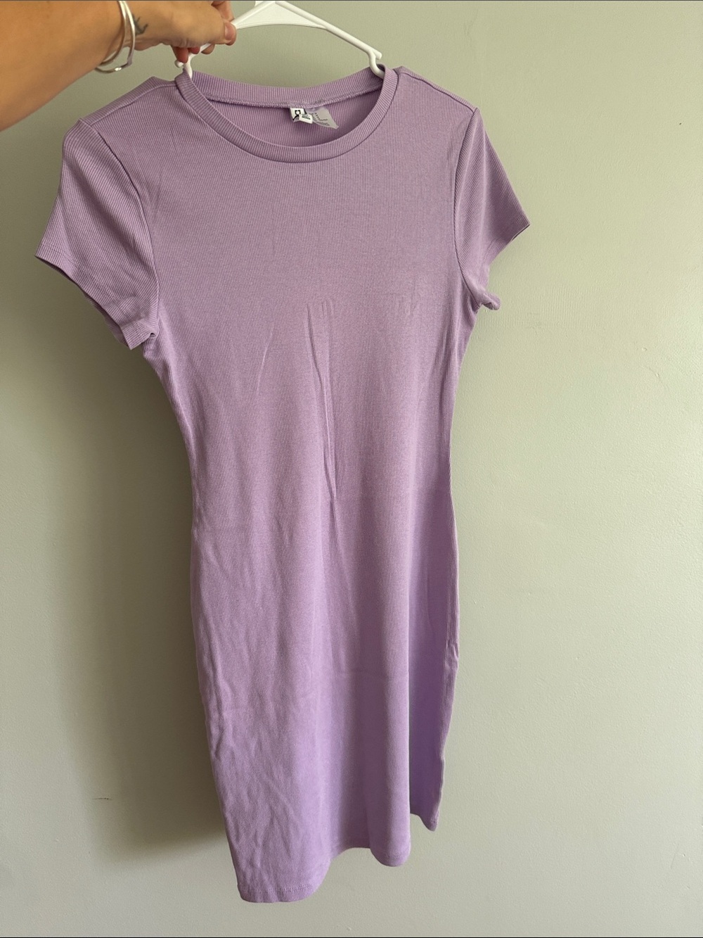 H&M Lavender Short Sleeve Crewneck Dress - used for maternity